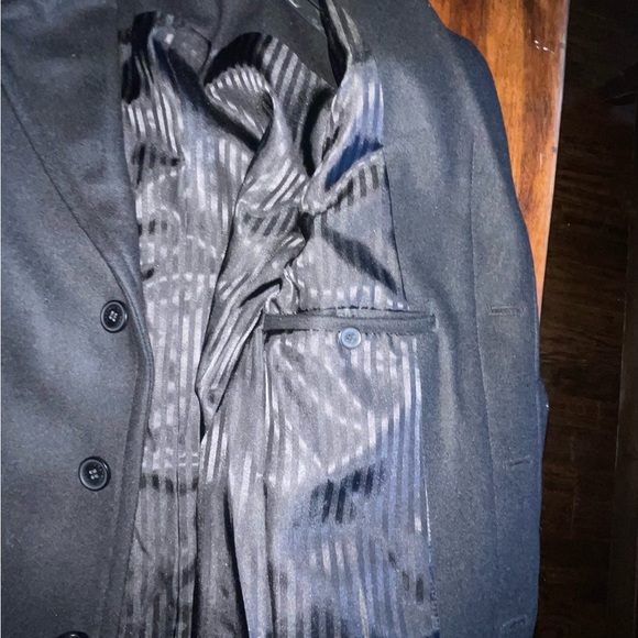 NWOT Men’s Castro wool blend top coat - Picture 4 of 8